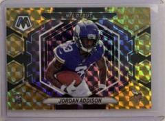 Jordan Addison [Choice Black Gold] #ND-14 Football Cards 2023 Panini Mosaic NFL Debut Prices