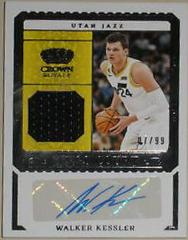 Walker Kessler #26 Basketball Cards 2023 Panini Crown Royale Kings Court Jersey Auto Prices