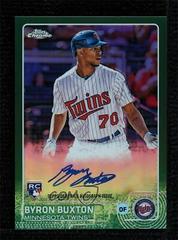 Byron Buxton [Green Refractor] Baseball Cards 2015 Topps Chrome Autograph Rookies Prices