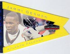Jammi German [Yellow] #5 Football Cards 1998 Playoff Contenders Pennants Prices