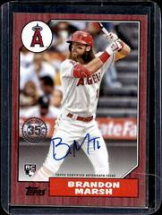 Brandon Marsh [Red] #87BA-BM Baseball Cards 2022 Topps 1987 Autographs Prices
