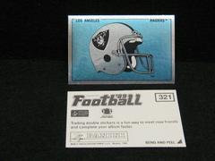 Los Angeles Raiders [Foil] Football Cards 1989 Panini Sticker Prices