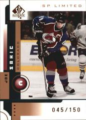Joe Sakic [SP Limited Gold] #16 Hockey Cards 2001 SP Authentic Prices