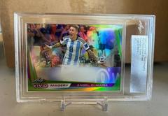angel Di Maria [Green] Soccer Cards 2022 Leaf Vivid Imagery Prices