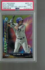 Eloy Jimenez [Gold Refractor] #BTP-8 Baseball Cards 2017 Bowman Scouts' Top 100 Prices