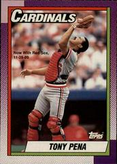 Tony Pena #115 Baseball Cards 1990 O Pee Chee Prices