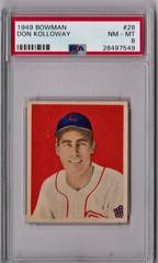 Don Kolloway [Overprint Back] Baseball Cards 1949 Bowman Prices