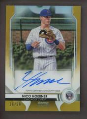 Nico Hoerner [Gold Refractor] #NH Baseball Cards 2020 Bowman Sterling Rookie Autographs Prices