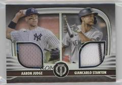 Giancarlo Stanton, Aaron Judge #DR2-JS Baseball Cards 2022 Topps Tribute Dual Relics 2 Prices