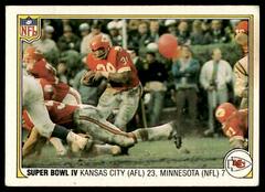 Super Bowl IV [Kansas City 23, Minnesota 7] Football Cards 1983 Fleer Team Action Prices