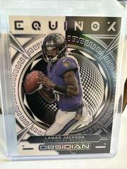 Lamar Jackson [Purple Electric Etch] #3 Football Cards 2023 Panini Obsidian Equinox Prices