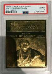 Wilt Chamberlain [61 Fleer] Basketball Cards 1997 Fleer 23KT Gold Prices