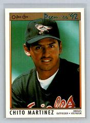 Chito Martinez #77 Baseball Cards 1992 O Pee Chee Premier Prices