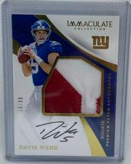 Davis Webb [Patch Autograph] #106 Football Cards 2017 Panini Immaculate Collection Prices