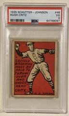 Hugh Critz #46 Baseball Cards 1935 Schutter Johnson Prices