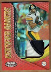 Hines Ward [Red] #CG-HW Football Cards 2022 Panini Certified Gamers Mirror Prices