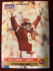 Nick Lowery #14 Football Cards 1991 Pro Set Prices