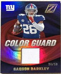 Saquon Barkley [Prime] #CG-13 Football Cards 2022 Panini Zenith Color Guard Prices