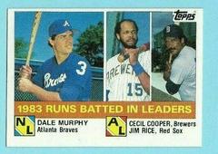 RBI Leaders [Murphy, Cooper, Rice] #133 Baseball Cards 1984 Topps Prices