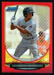 Justin Maffei [Purple Refractor] #5 Baseball Cards 2013 Bowman Chrome Mini Prices