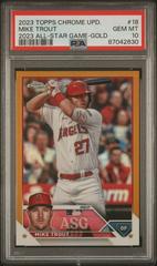 Mike Trout [Gold] Baseball Cards 2023 Topps Chrome Update All Star Game Prices