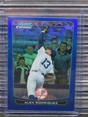 Alex Rodriguez [Blue Refractor] #66 Baseball Cards 2012 Bowman Chrome Prices