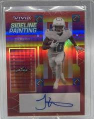 Tyreek Hill [Prismatic Red] #SP-TH1 Football Cards 2023 Leaf Vivid Autographs Sideline Painting Prices