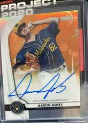 Aaron Ashby [Orange Refractor] #AA Baseball Cards 2020 Bowman Sterling Prospect Autographs Prices