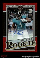 Travis Etienne Jr. [Signature Red] #201 Football Cards 2021 Panini Chronicles Legacy Update Rookies Prices
