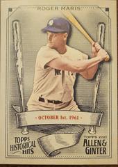 Roger Maris Baseball Cards 2021 Topps Allen & Ginter Historic Hits Prices