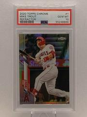 Mike Trout [Refractor] Baseball Cards 2020 Topps Chrome Prices