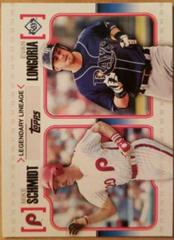 Evan Longoria, Mike Schmidt #LL11 Baseball Cards 2010 Topps Legendary Lineage Prices
