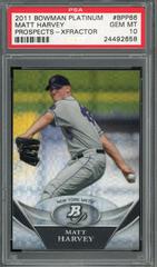 Matt Harvey [Xfractor] Baseball Cards 2011 Bowman Platinum Prospects Prices