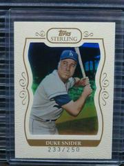 Duke Snider #51 Baseball Cards 2008 Topps Sterling Prices