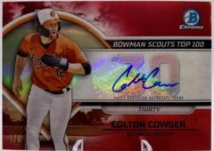 Colton Cowser [Autograph Red] #BTP-30 Baseball Cards 2023 Bowman Scouts Top 100 Prices