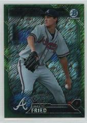 Max Fried [Chrome Green Shimmer Refractor] #BCP113 Baseball Cards 2016 Bowman Prospects Prices