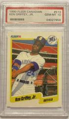 Ken Griffey Jr. #513 Baseball Cards 1990 Fleer Canadian Prices