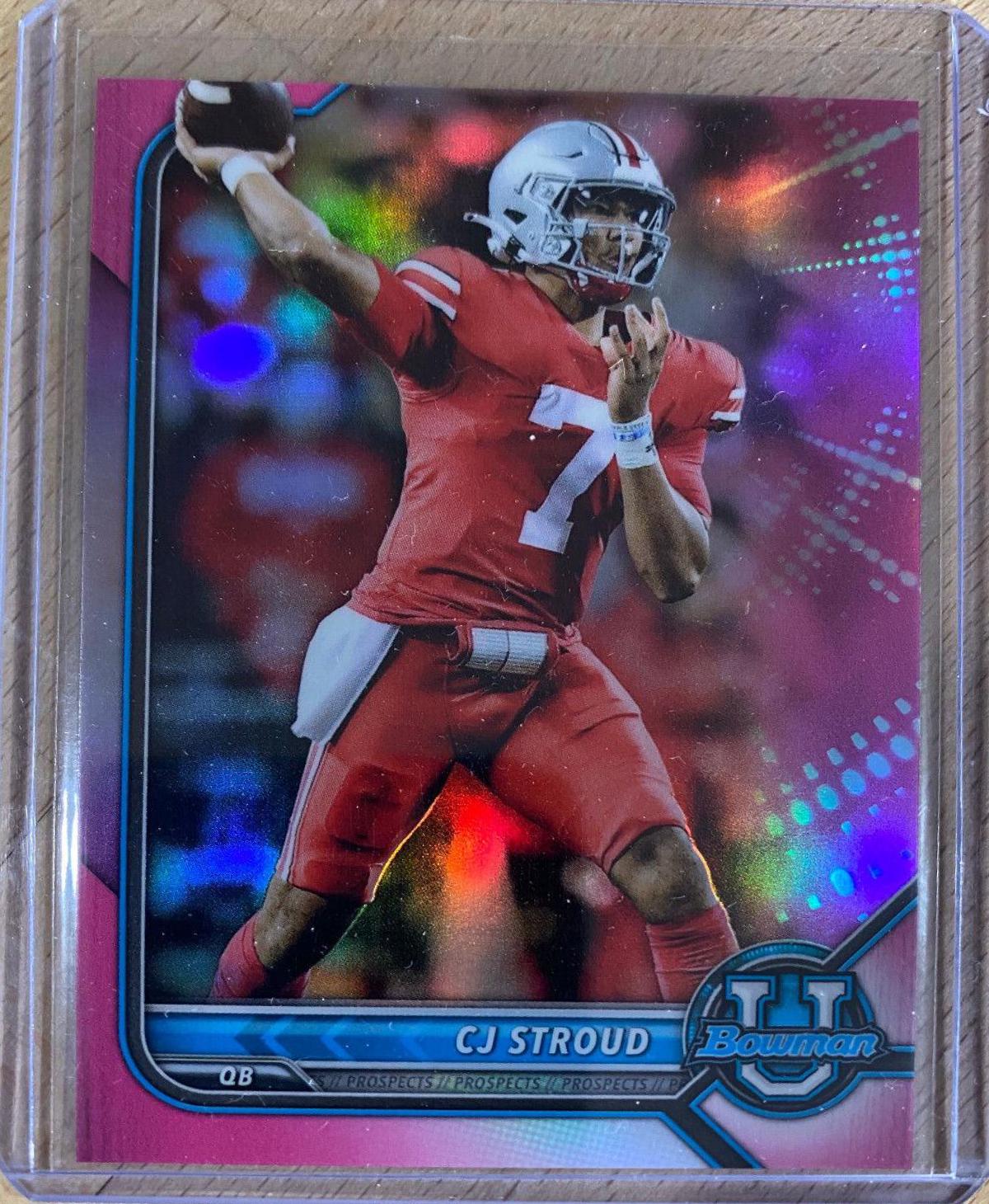 CJ Stroud [Chrome] 90 Prices 2021 Bowman University Football Cards