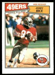 Jerry Rice Football Cards 1987 Topps American UK Prices