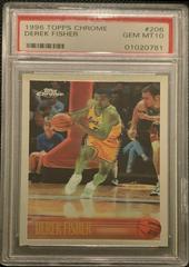 Derek Fisher Basketball Cards 1996 Topps Chrome Prices