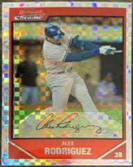Alex Rodriguez [Xfractor] #166 Baseball Cards 2007 Bowman Chrome Prices