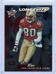 Jerry Rice [Longevity] #73 Football Cards 2000 Leaf Rookies & Stars Prices