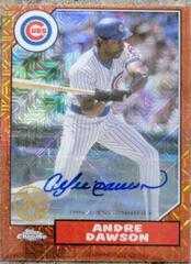 Andre Dawson [Red Autograph] Baseball Cards 2022 Topps Silver Pack 1987 Chrome Series 2 Prices
