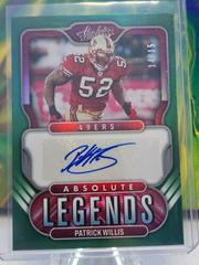 Patrick Willis [Green] #AL-PW Football Cards 2022 Panini Absolute Legends Signatures Prices