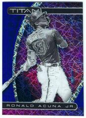 Ronald Acuna Jr. [Blue Velocity] #2 Baseball Cards 2021 Panini Chronicles Titan Prices