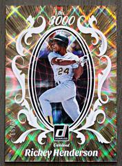 Rickey Henderson [Gold] #M3K-6 Baseball Cards 2023 Panini Donruss Mr. 3000 Prices