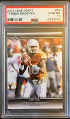 Tyrone Swoopes Football Cards 2017 Leaf Draft Prices