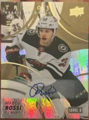 Marco Rossi [Gold Autograph ] #191 Hockey Cards 2022 Upper Deck Trilogy Prices