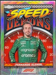 Fernando Alonso #SD-FA Racing Cards 2023 Topps Chrome Formula 1 Speed Demons Prices