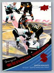 Seattle Makes NHL Debut [Red] #25 Hockey Cards 2021 Upper Deck Seattle Kraken Prices